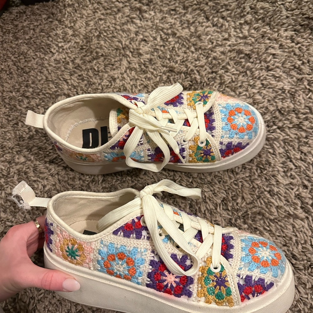 Colorful Crochet Sneakers